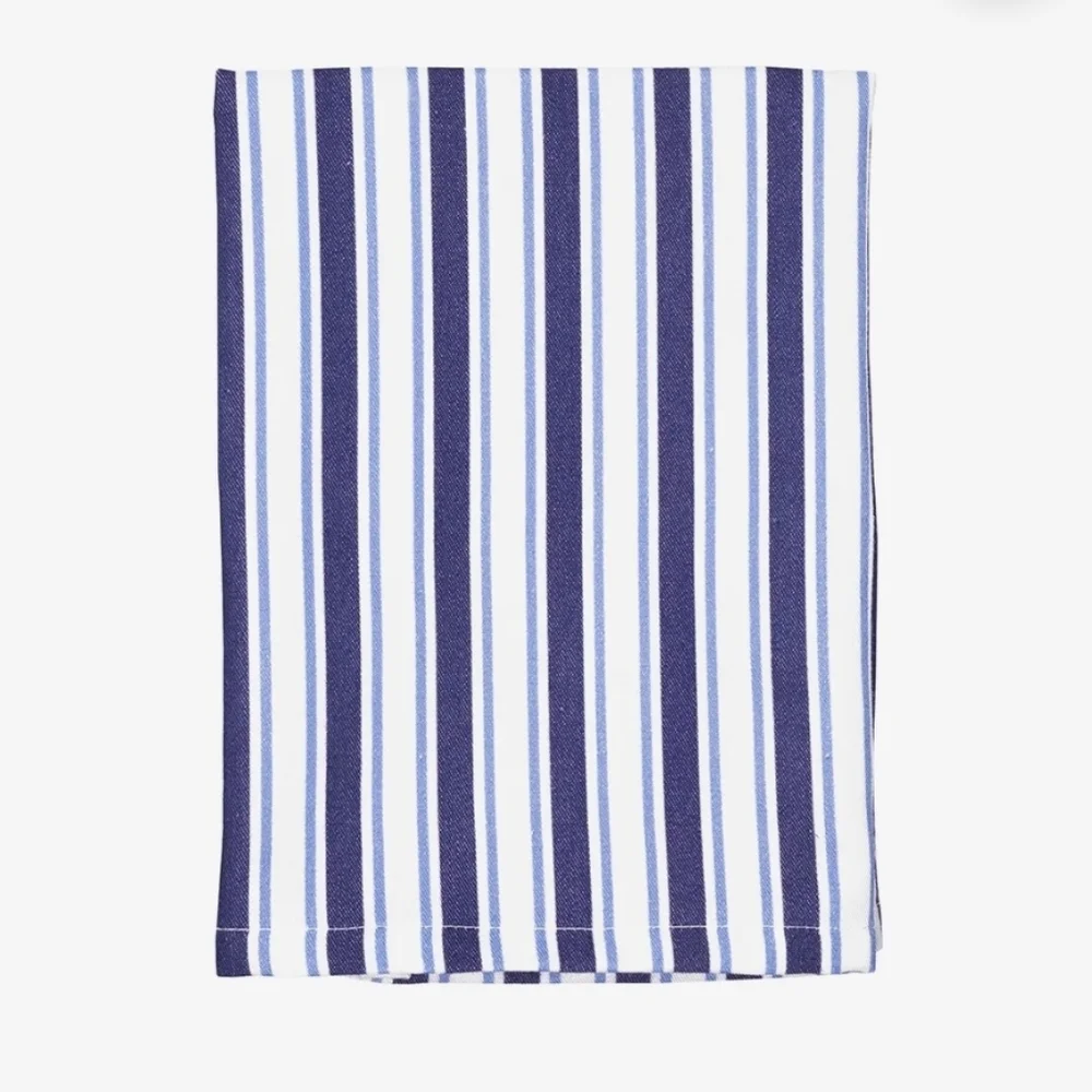 Draper James Blue Stripe Coastal Table Linen Set | Runner Napkins Placemats NWT